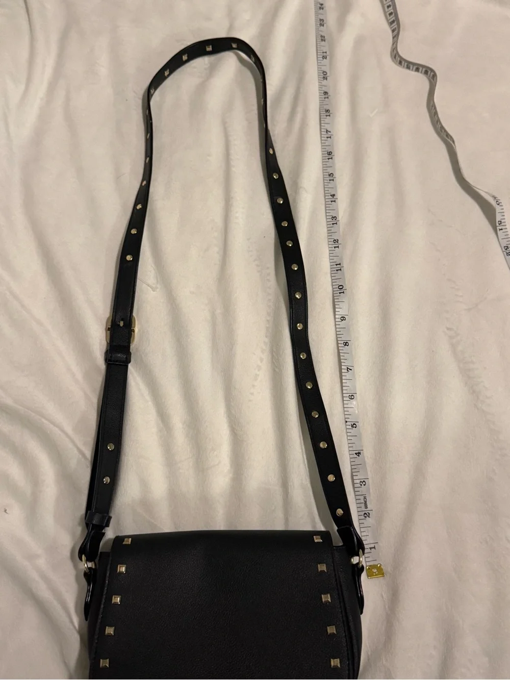 Victoria's Secret Black Studded Tassel Crossbody